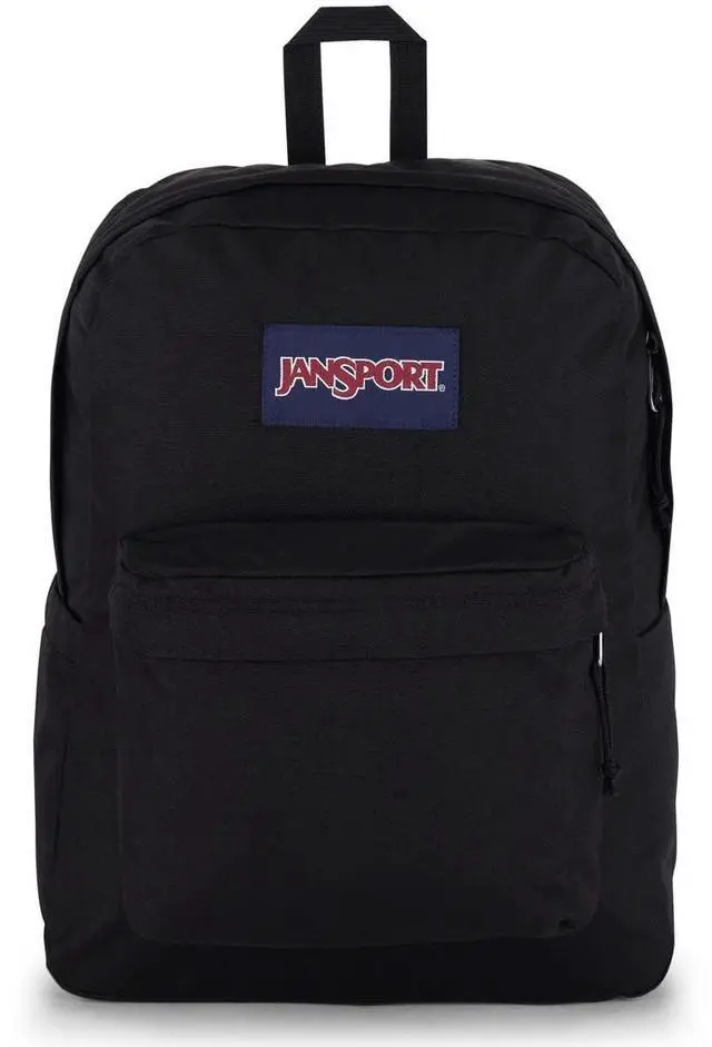 Main image of JanSport SuperBreak Plus Backpack with Padded 15-inch Laptop Sleeve and Integrated Bottle Pocket - Spacious and Durable Daypack for Work and Travel - Black