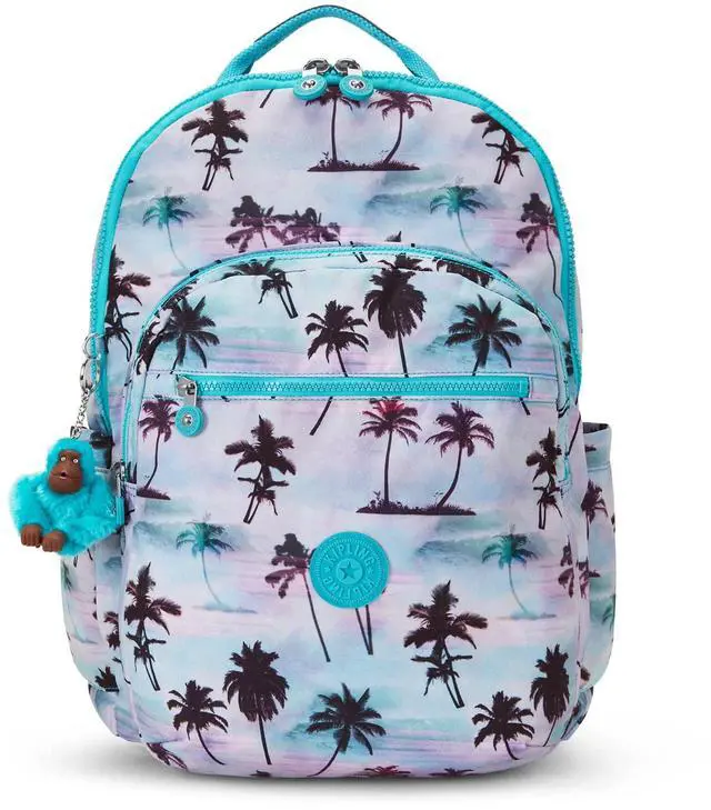 Main image of Kipling Seoul Extra Large Laptop Backpack Shadow Palm Print One Size