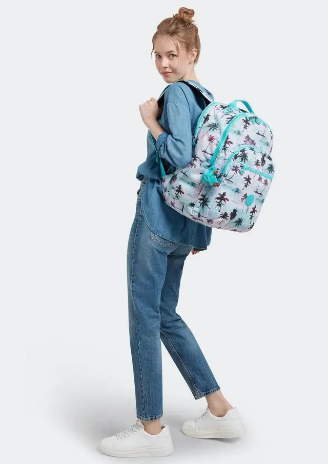 Alt view image 4 of 5 - Kipling Seoul Extra Large Laptop Backpack Shadow Palm Print One Size