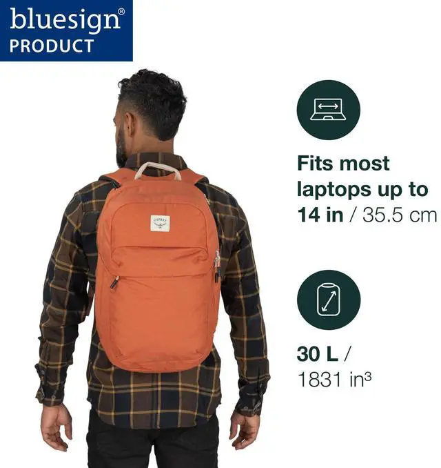 Alt view image 2 of 5 - Osprey Arcane XL Day Commuter Backpack, Medium Grey Heather