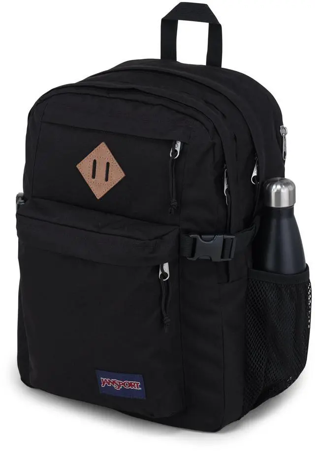 Alt view image 3 of 5 - JanSport Main Campus Backpack - Travel or Work backpack w 15-Inch Laptop Sleeve and Dual Water Bottle Pockets, Black