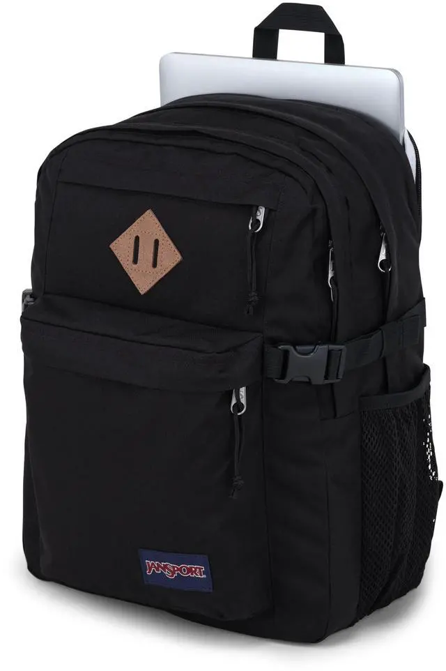Alt view image 5 of 5 - JanSport Main Campus Backpack - Travel or Work backpack w 15-Inch Laptop Sleeve and Dual Water Bottle Pockets, Black