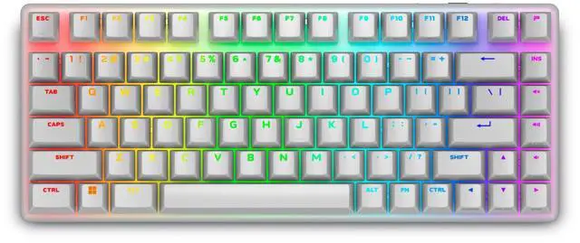 Main image of Alienware Pro Wireless Gaming Keyboard - Bluetooth 5.1/2.4 GHz Radio Frequency Connectivity, Linear Mechanical, Hot-swappable switches, Tri Mode connectivity, Adjustable Height - Lunar Light