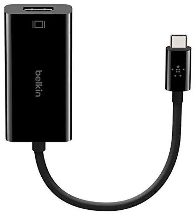 Alt view image 3 of 5 - Belkin USB-C to HDMI Adapter, Chromebook Certified - 4K @ 60Hz Video Output, HDMI to USB-C Converter, USB Type-C to HDMI Adapter for MacBook, iPad Pro, and Other USB-C Devices - Black