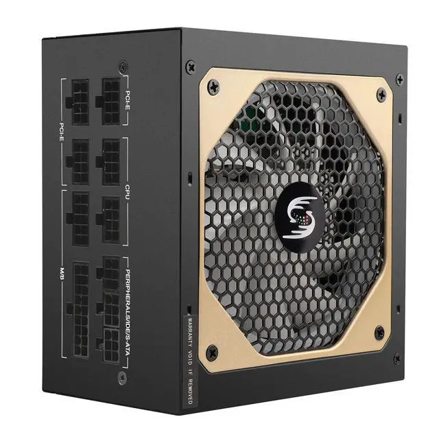 Alt view image 3 of 5 - 650W Power Supply Fully Modular PSU ARGB Gaming PC Power Supply 20+4Pin Connector with 120mm Low-Noise FDB Fan Full Voltage 110/220V