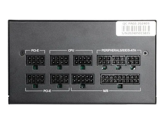 Alt view image 4 of 5 - 650W Power Supply Fully Modular PSU ARGB Gaming PC Power Supply 20+4Pin Connector with 120mm Low-Noise FDB Fan Full Voltage 110/220V
