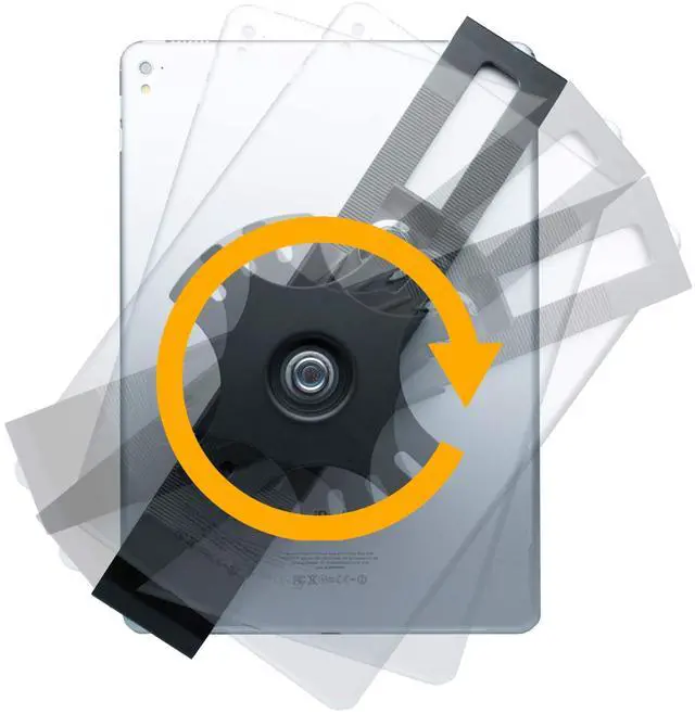 Alt view image 3 of 4 - Compact Wall Mount  CTA Security Wall Mount with Lock & Key System for iPad 10th Gen 10.9" - iPad 7th/8th/9th Gen 10.2" - Galaxy Tab S3 - Surface Go 3 & Other 7-14 Tablets - Black (PAD-CSWM)