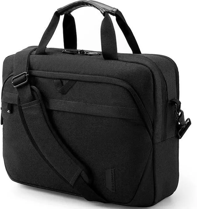 Main image of BAGSMART Laptop Bag, 15.6 Inch Briefcase Men, Lockable Computer Bag Work Bag, Water-Repellent Shoulder Messenger Bag Travel Office Business, Black