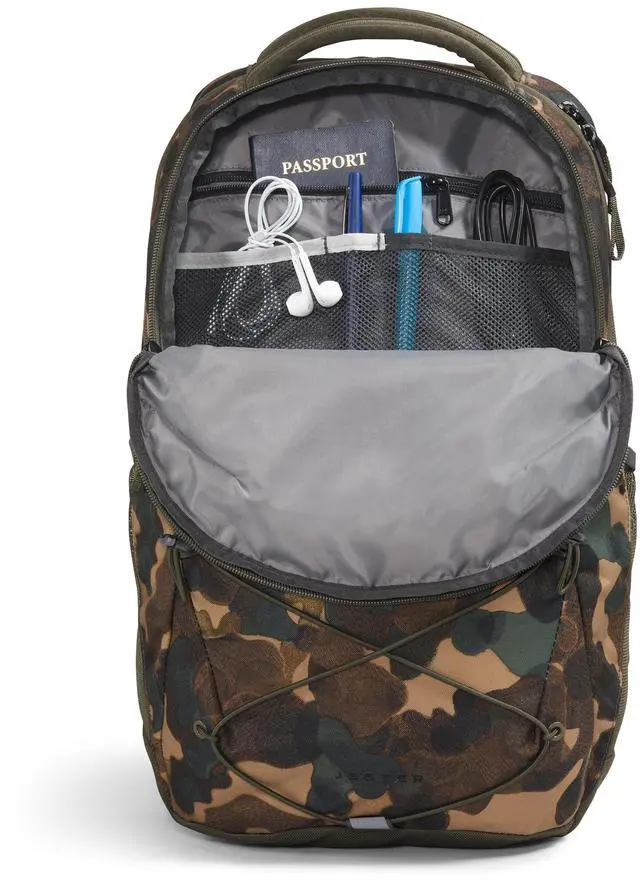 Alt view image 4 of 5 - The North Face Jester Everyday Laptop Backpack, Utility Brown Camo Texture Print/New Taupe Green, One Size