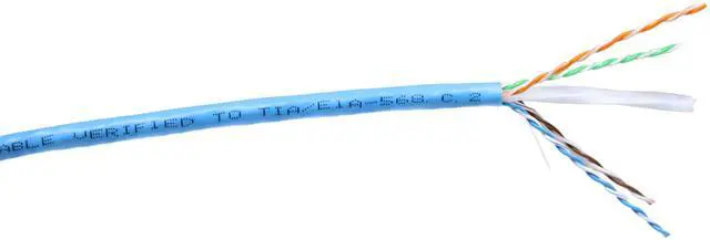 Alt view image 3 of 5 - TSCables | Cat6A Plenum (CMP) 1000ft, 750Mhz, PoE++ (4PPoE) | 100% Solid Bare Copper | 23AWG Unshielded Twisted Pairs (UTP), Available in 7 Colors for Easy Identification (Blue, 1000ft)