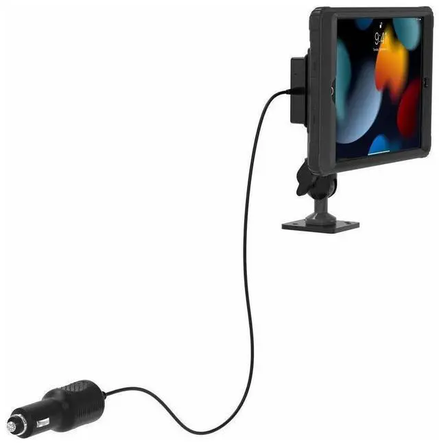 Alt view image 4 of 4 - CTA Digital Wireless Charging Case  Wireless Inductive Charging Case and Base with Splash-Proof, Impact-Resistant Thick Silicone Cover for iPad 7-9 Gen 10.2-Inch and iPad Pro 10.5-Inch (AUT-VDMICC)
