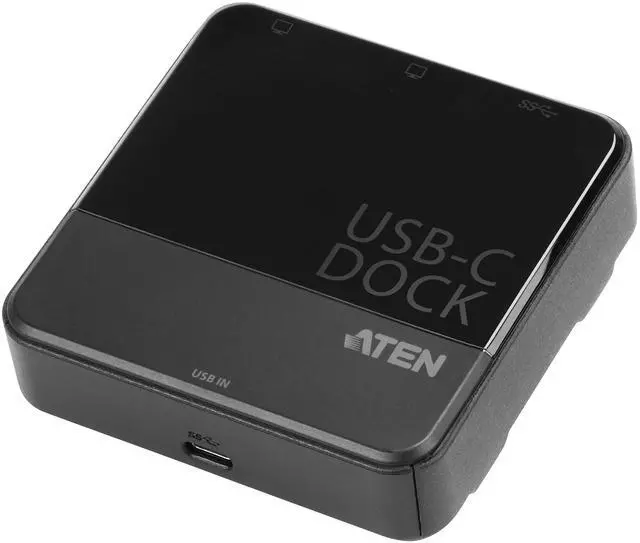 Alt view image 4 of 5 - ATEN UH3233 USB-C Dual-HDMI Mini Dock 2 Monitors Dual Display Video Output 1920 x 1080 or 4K on Single Display - Plug and Play - Thunderbolt Dock for Laptop PC Tablets TAA Compliant