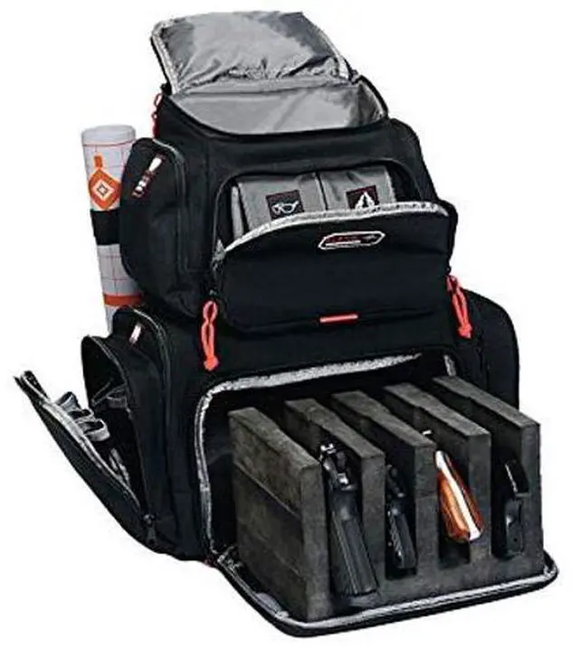 Alt view image 3 of 5 - G5 Outdoors G.P.S. Handgunner Range Backpack Black