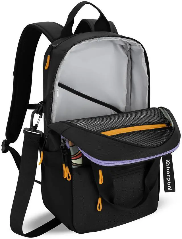 Alt view image 3 of 5 - Sherpani Camden, Convertible Backpack, 3 in 1 Tote Bag, Crossbody Bag, Cross Body Purse, 21L Travel Backpack, Travel Gifts for Women, RFID Protection, Fits 15 Laptop (Ventura '73)