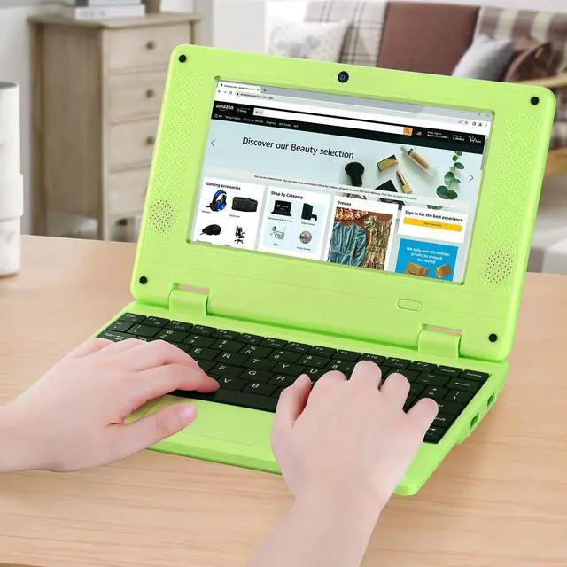 Alt view image 4 of 5 - G-Anica GBook Laptop Computer(7 inch), Quad Core Powered by Android 12.0, Netbook Computer with WiFi, Webcam and Bluetooth, Mini Laptop with Bag, Mouse, and Mouse Pad for Kids