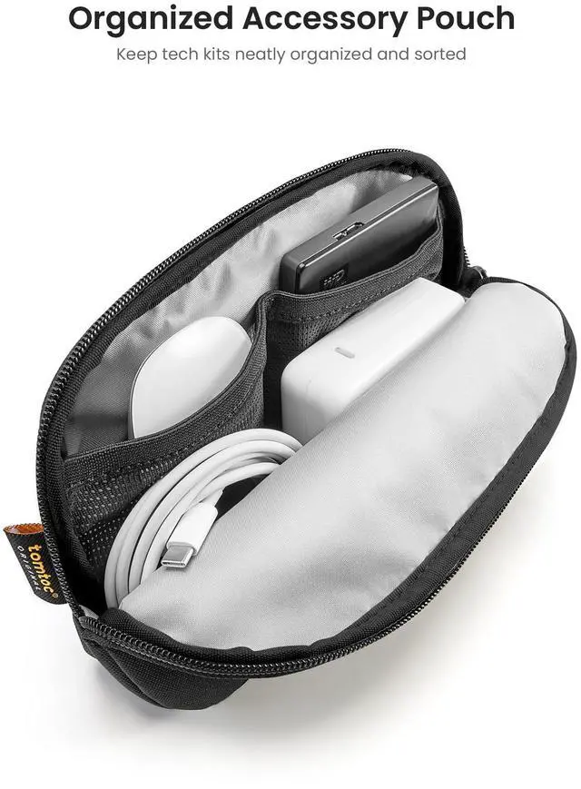 Alt view image 3 of 5 - tomtoc 360 Protective Laptop Sleeve Set for 14-inch New MacBook Pro M4/M3/M2/M1 Pro/Max A3112 A3401 A3185 A2992 A2918 A2779 2024-2021, Water-Resistant MacBook Case Bag with Organized Accessory Pouch