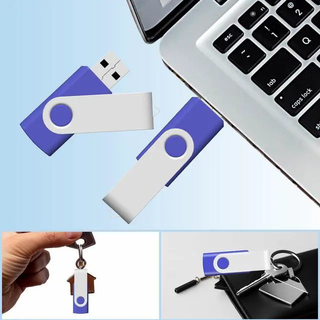Alt view image 5 of 5 - Bundle of USB Case of 20 Slots and 10 Pack 4GB Blue USB Flash Drives USB Holders to Organize 10 Thumb Drives 4 GB