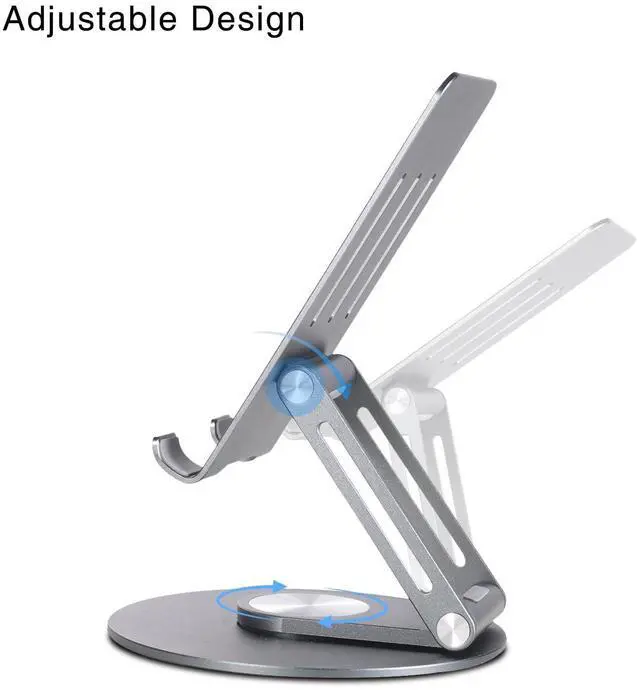 Alt view image 3 of 4 - DOOGEE 2024 Latest Tablet Stand, 360 Rotating Base, Compatible with Tablets up to 11 inches