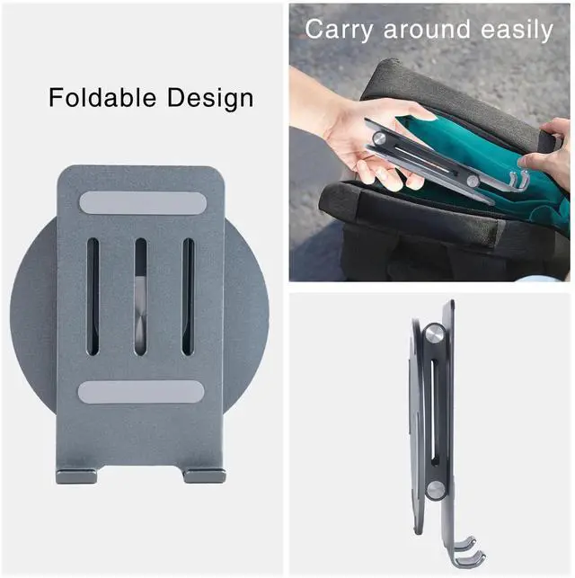 Alt view image 2 of 4 - DOOGEE 2024 Latest Tablet Stand, 360 Rotating Base, Compatible with Tablets up to 11 inches