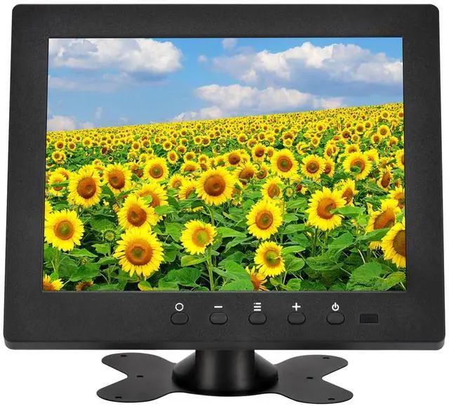 Main image of Qcvoruno 8 inch Monitor Display, 1024 * 768 Resolution,Built-in Dual Speakers, Portable LCD Monitor with HD/VGA/BNC/AV/USB for CCTV DVD DSLR VCD TV Box