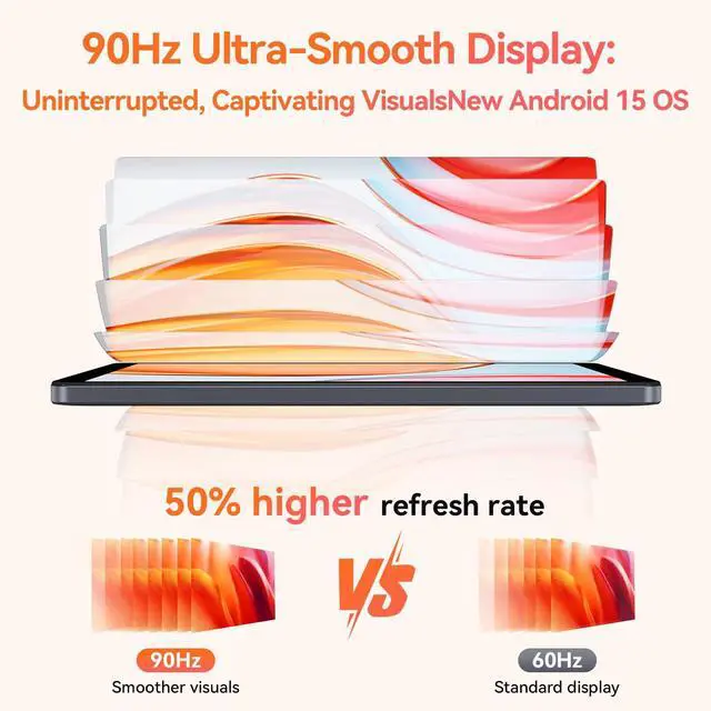 Alt view image 3 of 5 - ALLDOCUBE Android 15 Tablet, 8.7" iPlay 60 Mini Tab, 90Hz Reflex, 400Nits, Octa-Core CPU, Widewine L1, Dual Speakers, 4000mAh, 4G LTE+2.4G/5G WiFi+BT 5.0, GPS, 800×1340HD, 12GB+64GB(512GB TF)