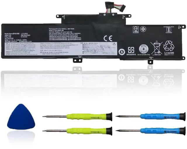 Main image of OUWEE L17L3P53 L17M3P55 Laptop Battery Compatible with Lenovo ThinkPad L380 Yoga L390 Yoga Serie Notebook 01AV482 SB10K97626 01AV481 SB10K97625 L17C3P53 01AV483 SB10K97627 11.1V 45Wh 4050mAh