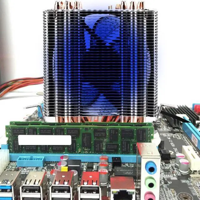Alt view image 2 of 5 - CPU Cooler for AMD, for - 20000H Temperature Control CPU Cooler Quiet with Tower Cooling Fan for 775, 1150, 1151, 1155, 1156