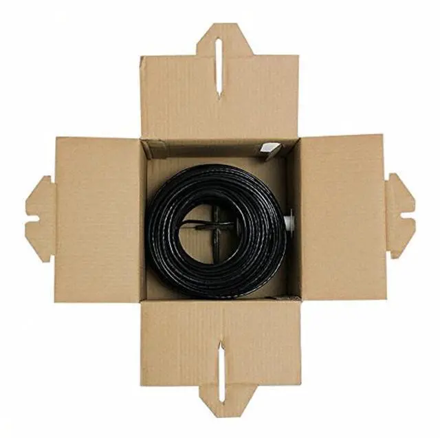 Alt view image 3 of 3 - NavePoint CAT5e (CCA), 250ft, Black, Solid Bulk Ethernet Cable, 24AWG 4 Pair, Unshielded Twisted Pair (UTP)