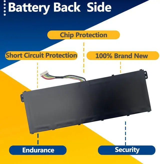 Alt view image 4 of 5 - TAVZENL AP19B5L 54.6Wh Battery Replacement for ACER Aspire 5 A515-52G A515-52 A515-43G A515-43 Aspire Vero AV15-51 AV15-53P Swift 3 SF314-42 SP314-21N-R5FR Series 15.4V 3550
