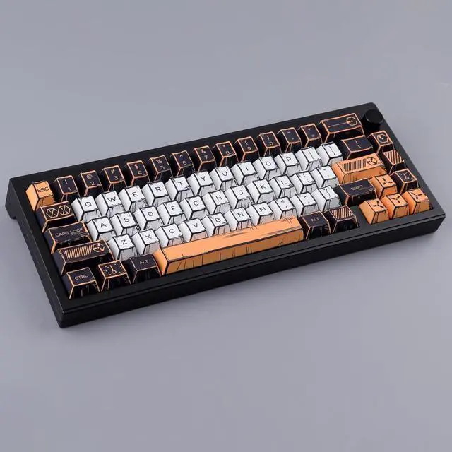 Alt view image 5 of 5 - Tsungup PBT Manga Keycaps Set,147 Keys Retro Custom Japenese Anime Style Keycaps Cherry Profile Dye-sub Key Caps Keyboard Keycaps for 60%, 65%, 75%, 100% Mechanical Keyboards