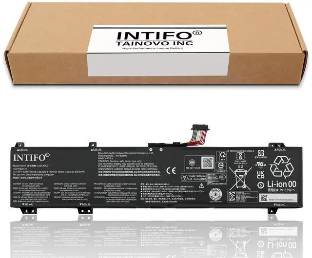 Alt view image 2 of 5 - INTIFO 80Wh L22C4PC2 Laptop Battery Compatible with Lenovo Legion Slim 5-16AHP9 16ARP9 LOQ 16APH8 16IRH8 Extreme Series L22B4PC2 L22D4PC2 L22M4PC2 SB11K38739 5B11K38743 5B11N45430 [15.44V 5182mAh]