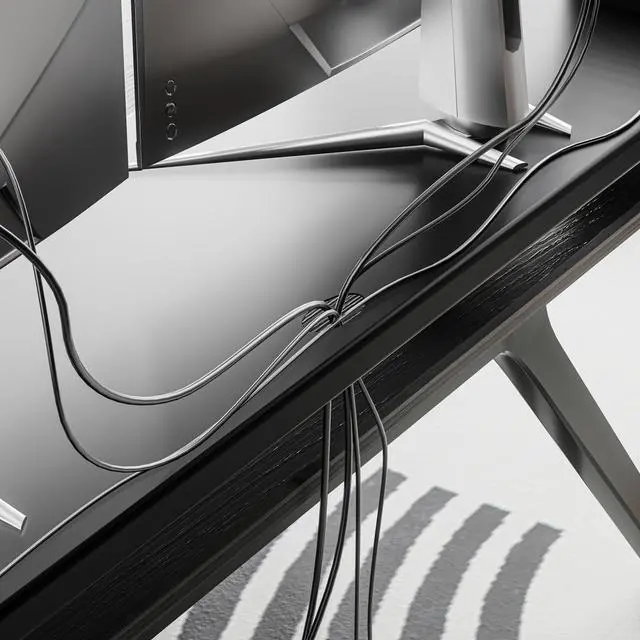 Alt view image 5 of 5 - GECKOSTROLL All-Metal Foldable Monitor Stand with 28cm Wide Desktop, 30W Fast Charging, USB 3.0 Data Ports, Headphone & Mic Jack, Detachable Phone Holder, 530mm Heavy-Duty Riser