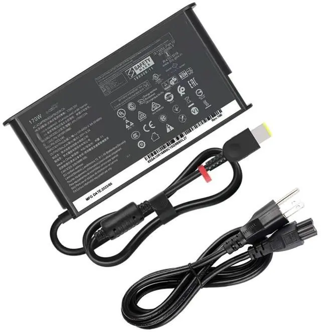 Alt view image 3 of 5 - 170W ThinkPad Charger fit for Lenovo ThinkPad P50 P51 P52 P53 P70 P71 P73 W540 W541 T540P P15 P17 P15v P15g T15g T15p P1 X1 Gen 1 2 3 4 ADL170SCC3A Gaming Laptop Power Adapter