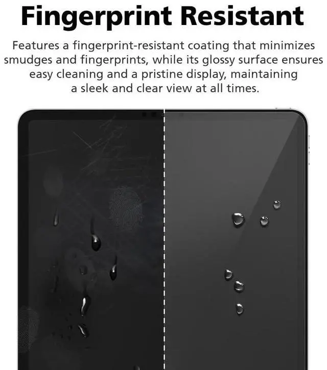 Alt view image 4 of 5 - DIACUBE Magnetic & Nano Adsorption 360° 4-Way Privacy Screen Protector for Samsung Galaxy Tab S8 Plus/S7 Plus/S7 FE 12.4 inch | Detachable, Anti-Spy, Anti-Fingerprint | Works in Both Landscape & Portr