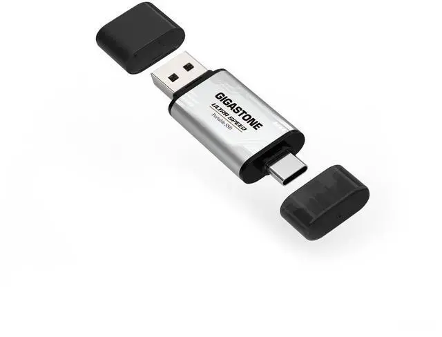 Main image of Gigastone Duo Lite USB-A + USB-C 512GB External Portable SSD 500MB/s Supports Apple 4K 60fps ProRes HDR Video Recording USB3.2 Gen 2 for iPhone 16 PS5 MacBook iPad Laptop Android