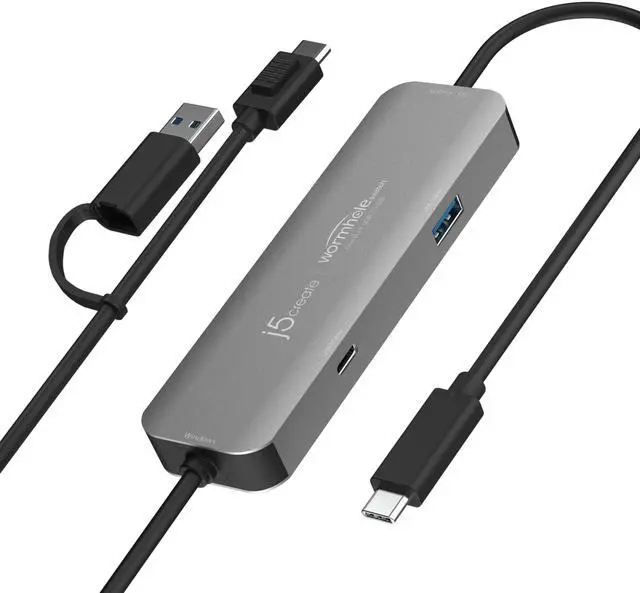 Main image of j5create iPad/iPhone to Windows Collaboration Sharing Hub, Use iPad as a Second Display for Windows Laptop, Transfer Files Between iPhone and Win PC, Wormhole Switch CrossLink (JCH422)