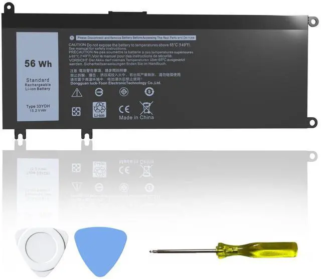 Main image of 33YDH 56Wh Replacement Laptop Battery for Dell Inspiron 17 7000 7773 7778 7779 7786 15 7577 3579 3779 5587 7588 G3 G7 G5 Latitude 3779 3579 3380 3490 3580 5587 3590 7588 PVHT1 P30E P30E001 81PF3 99NF2