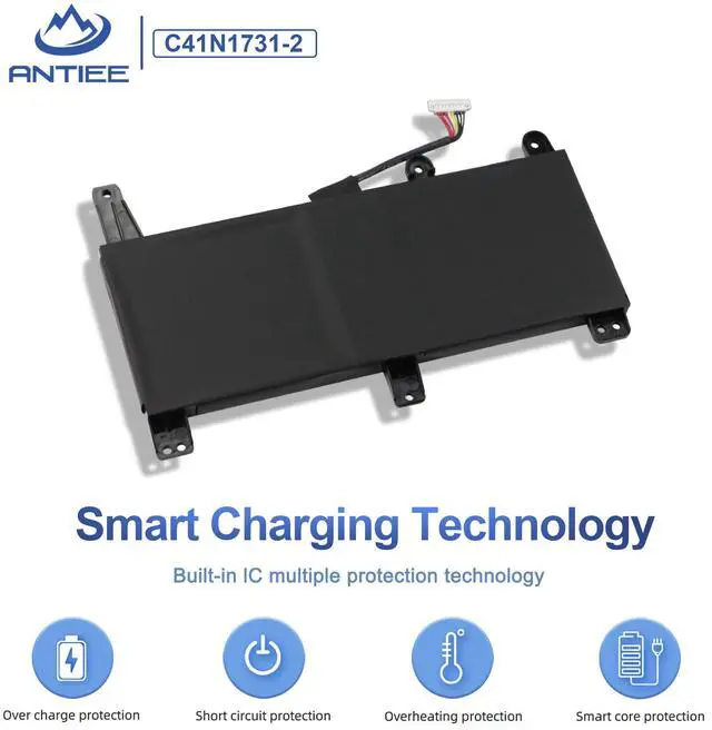 Alt view image 5 of 5 - ANTIEE 66Wh C41N1731-2 Battery for Asus ROG Strix G15 G512 G512LV G512LU G512LW G512LWS Scar 15 G532LV G532LWS G532LW G17 G712LV G712LU G712LW G712LWS Scar 17 G732LW G732LV G732LWS G732LX G732LXS