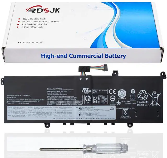 Main image of L19M4PDD L19D4PDD L19C4PDD Laptop Battery for Lenovo ThinkBook 13S G2 ARE G3 ACN ThinkBook 13S G2 ITL ThinkBook 14S G2 ITL Series 5B10Z37621 SB10Z37619 5B10Z37618 5B10Z37617 SB10Z37616 15.44V 56Wh