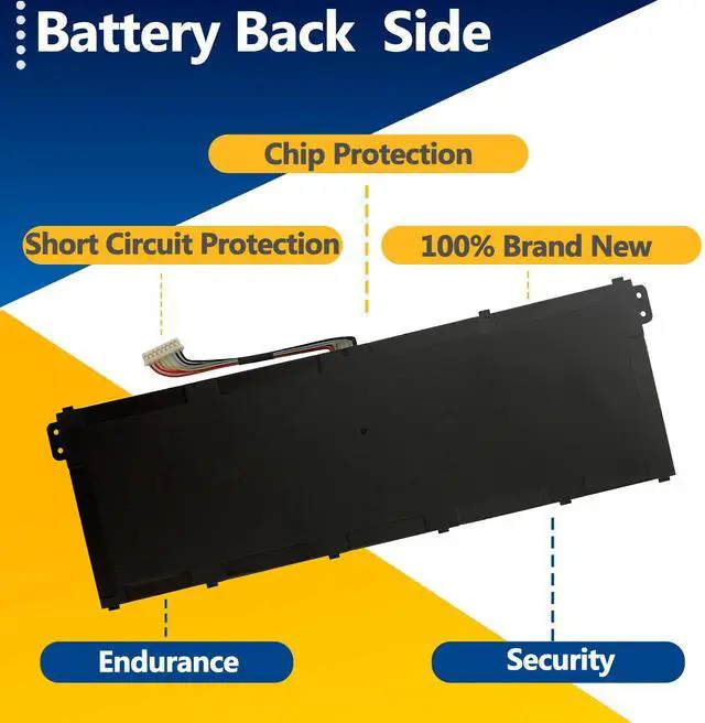 Alt view image 4 of 5 - TAVZENL AP18C8K 50.29Wh Battery Replacement for Acer Chromebook 314 C933 Aspire 5 A514-54 A514-54G A515-56 Series Swift 3 SF314-42 SF314-57 TravelMate P2 TMP215 B1 B118-M Series 11.52V 4471