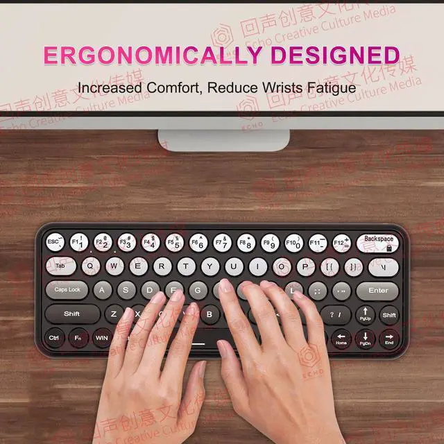 Alt view image 5 of 5 - Bluetooth Keyboard and Mouse Set,Keyboard and Mouse Wireless Combo,3 DPI Adjustable Cordless USB Keyboard and Mouse,2.4 GHz Wireless USB Receiver,Comfortable Natural Typing,Compatible with PC,Laptop