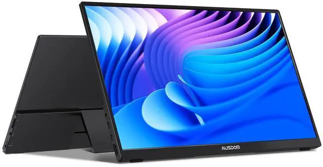 Main image of AUSDOM 15.6 Portable Laptop Monitor: FHD 1080P 15.6 inch Portable Second Screen External Travel Monitor, HDMI USB-C Powered Extra Mobile Computer Secondary Display Additional for Laptop MacBook