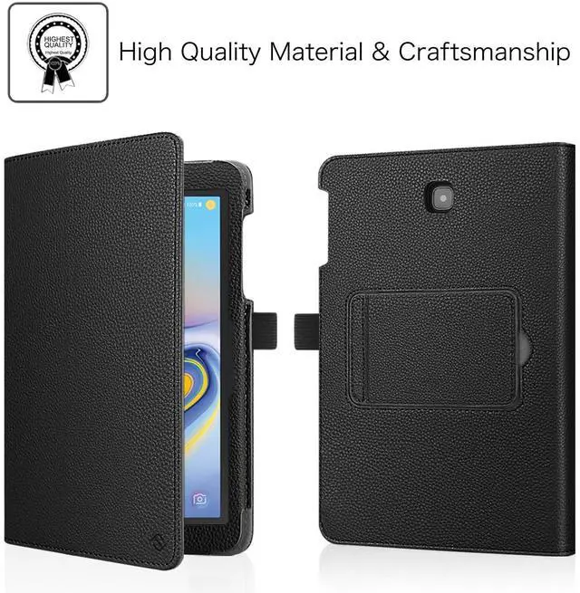 Alt view image 5 of 5 - FINTIE Folio Keyboard Case for Samsung Galaxy Tab A 8.0 2018 Model SM-T387, Premium PU Leather Stand Cover with Removable Wireless Bluetooth Keyboard, Black