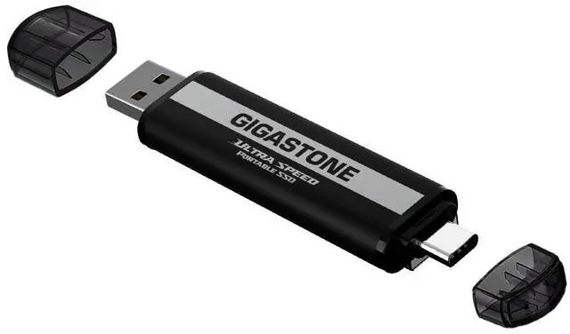 Main image of Gigastone USB-C SSD 1TB Gaming External SSD PS5 iPhone15 USB3.2 Gen2 1,050MB/s USB-A + USB-C Portable Solid State Drive MacBook iPad Xbox Laptop Smartphone SSD Backup Hard Drive