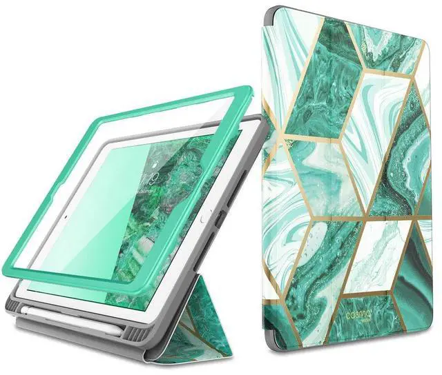 Main image of New iPad 9.7 Case 2018/2017, [Built-in Screen Protector] i-Blason [Cosmo] Full-Body Trifold Stand Protective Case Cover with Auto Sleep/Wake & Apple Pencil Holder for Apple iPad 9.7 Inch (Prasio)