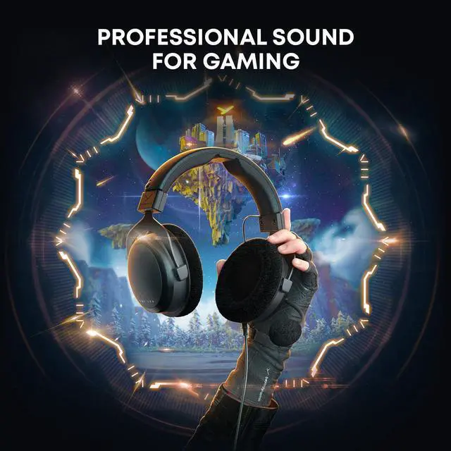 Alt view image 2 of 5 - beyerdynamic MMX 300 PRO Gaming Headset with Stellar.45 Driver and Condenser Microphone, Wired Gaming Headset Suitable for PC, Xbox, PlayStation and Nintendo Switch. Handmade in Germany