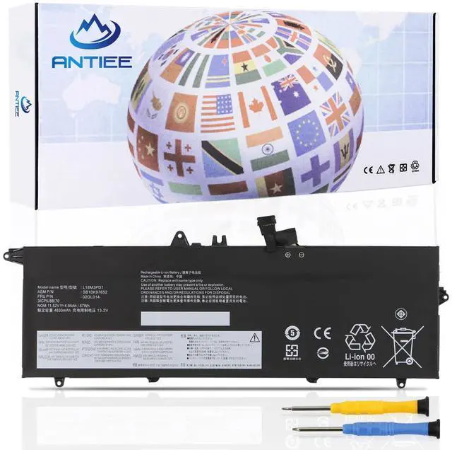 Main image of ANTIEE L18M3PD1 02DL014 Laptop Battery for Lenovo Thinkpad T14S T490S T495S Series 02DL013 02DL016 02DL015 20UJS01R0Y L18L3PD1 L18C3PD1 5B10W13911 L18C3PD2 L18M3PD2 SB10K97651 SB10K97653 SB10K97652
