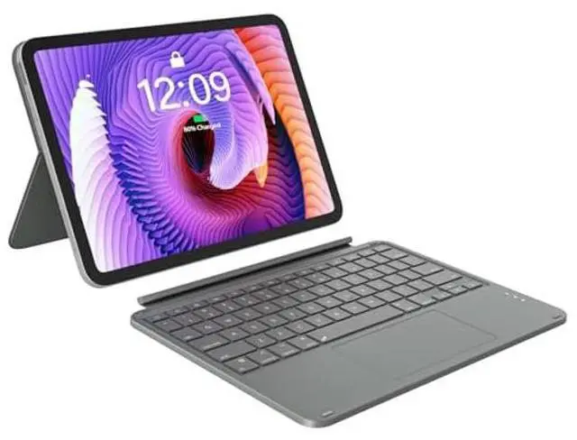 Main image of Touch iPad 10th Generation Case with Keyboard (10.9", 2022) & iPad 11th (A16, 2025): Magnetic Split Stand Case, Multi-Touch Trackpad, Rechargeable Wireless Keyboard Folio with Backlit Keys, Gray