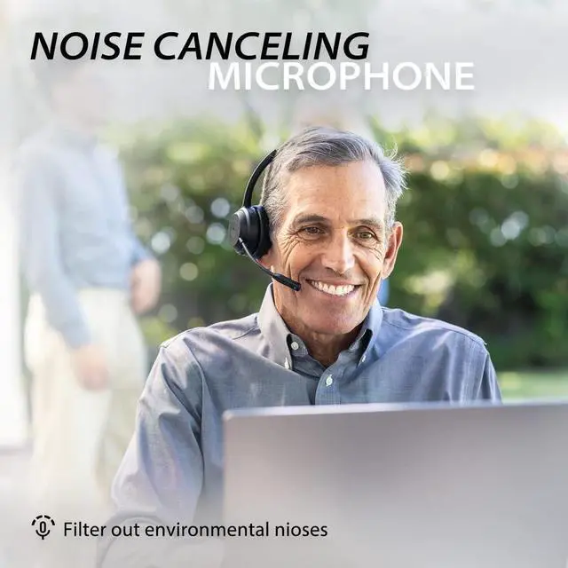 Alt view image 3 of 5 - Avantree DG45 & Avantalk Alto Solo Bundle - USB Bluetooth Adapter for Windows PC with Data Transfer, Enable Wireless Devices & Wireless Headset, CVC Noise Cancelling Mic with Mute Function