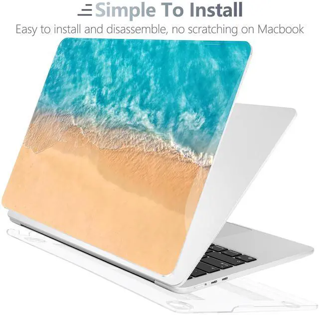 Alt view image 4 of 5 - Batianda Premium Case for New MacBook Air 15 inch 2025 M4 2024 2023 with M3 M2 Chip Model A3114 A2941, Designed Protective Plastic Hardshell & Keyboard Cover & Screen Protector, Beach